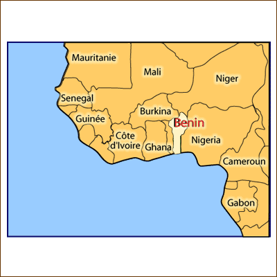 cartes d'Afrique et du Bénin